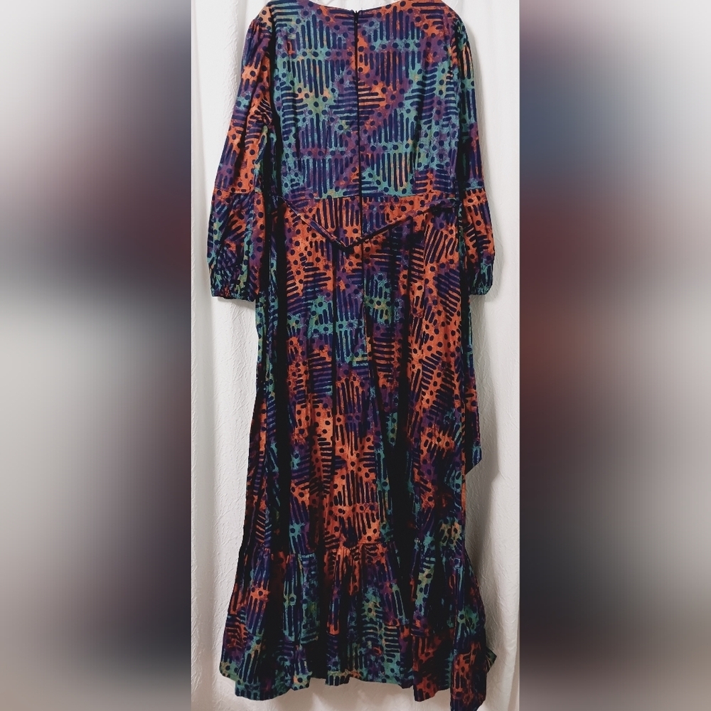 Nwt D'iyanu Colorful Patterned Maxi Dress With Pockets — image 8 of 8